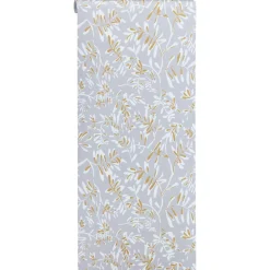 Kwantum Behang Bloss Grijs/Oker