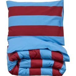 Kwantum Dekbedovertrek Ezra - Blauw/rood 140x220 Cm