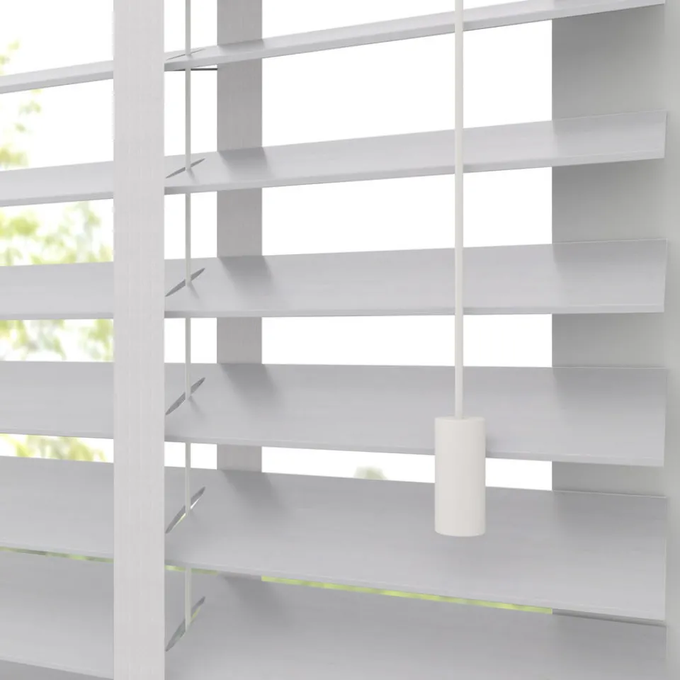 Kwantum Fenstr Bamboe Jaloezie Wessel Wit 50mm