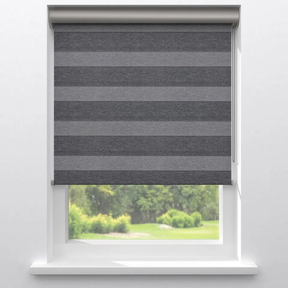Kwantum Fenstr Duo Rolgordijn Michiel Donkergrijs