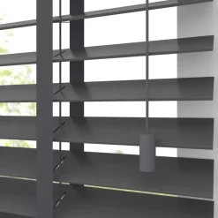 Kwantum Fenstr Houten Jaloezie Wouter Donker Grijs 50mm