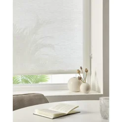 Kwantum Fenstr Rolgordijn Fleur Wit Transparant