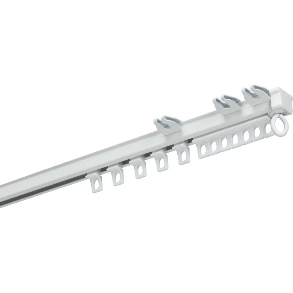 Kwantum Gordijnrailset Op Maat Wit 200 Cm