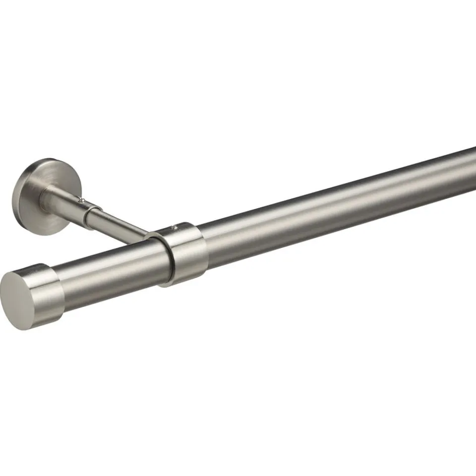 Kwantum Gordijnroede 200 Cm RVS Metaal - Ø28mm