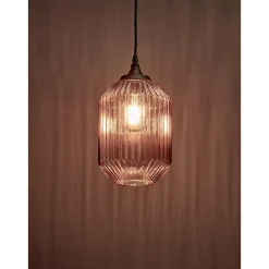 Kwantum Hanglamp Pane Licht Bruin