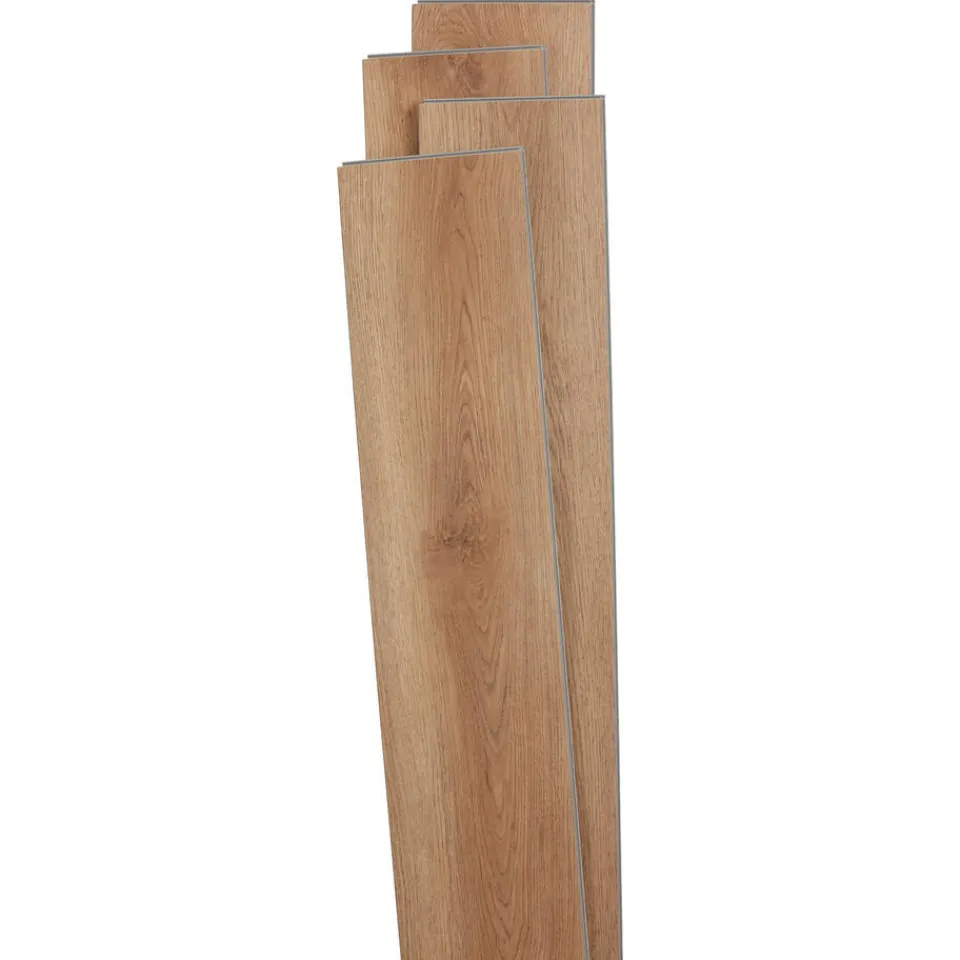 Kwantum 2in1 Klik PVC Jiggs Eiken Met Geïntegreerde Ondervloer