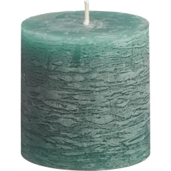 Kwantum Kaars Rustiek Donkergroen 7x7 Cm