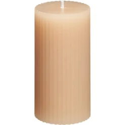 Kwantum Kaars Rustiek Ribbel Beige 10 Cm