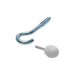 Kwantum Knop/Haak Spiraal Wit