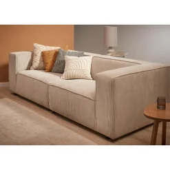 Kwantum Kussen Rib Oker 45x45 Cm