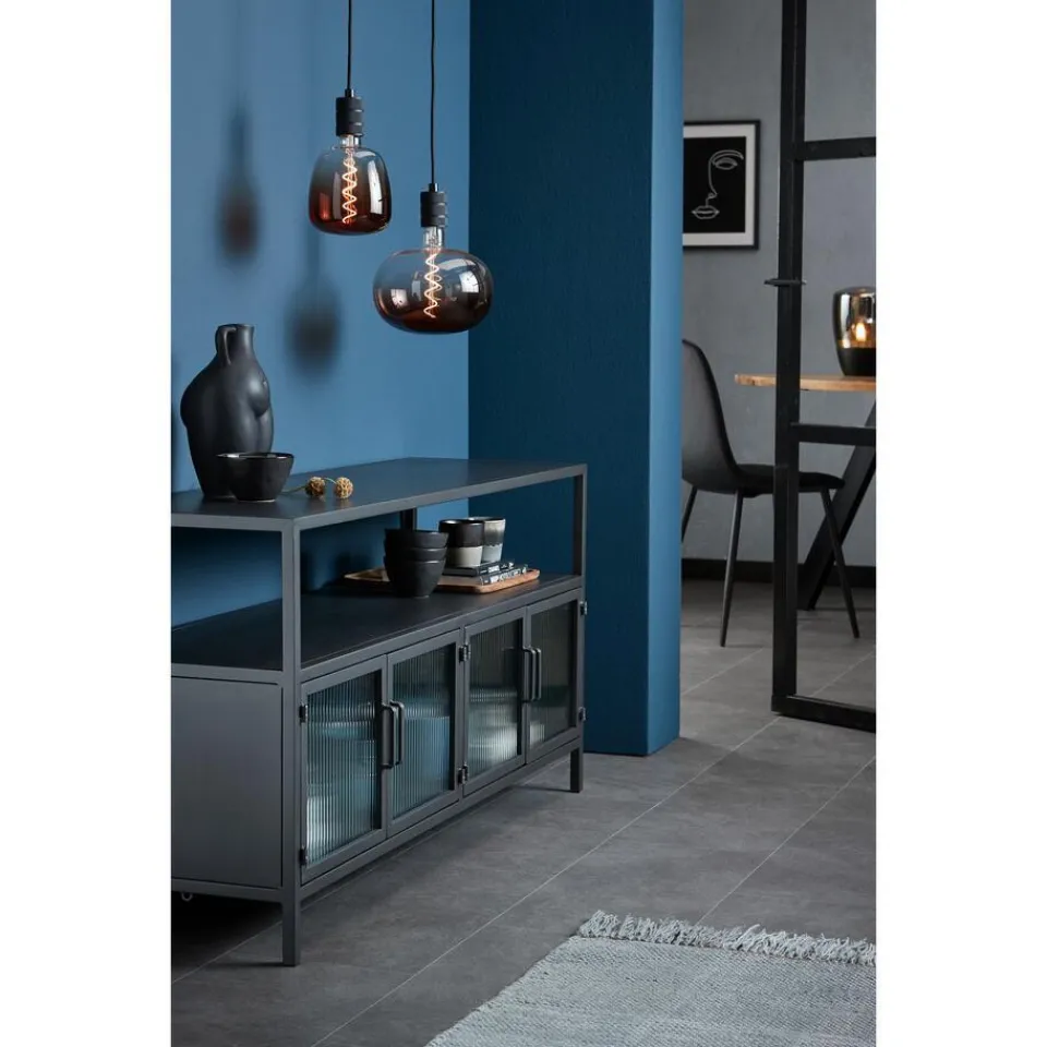 Kwantum LED Lamp 22x22,5 Cm Bruin E27 Dimbaar