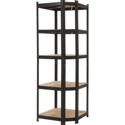 Kwantum Opbergrek Verzinkt Hoek Zwart