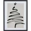 Kwantum Poster Kerst Wit/Zwart