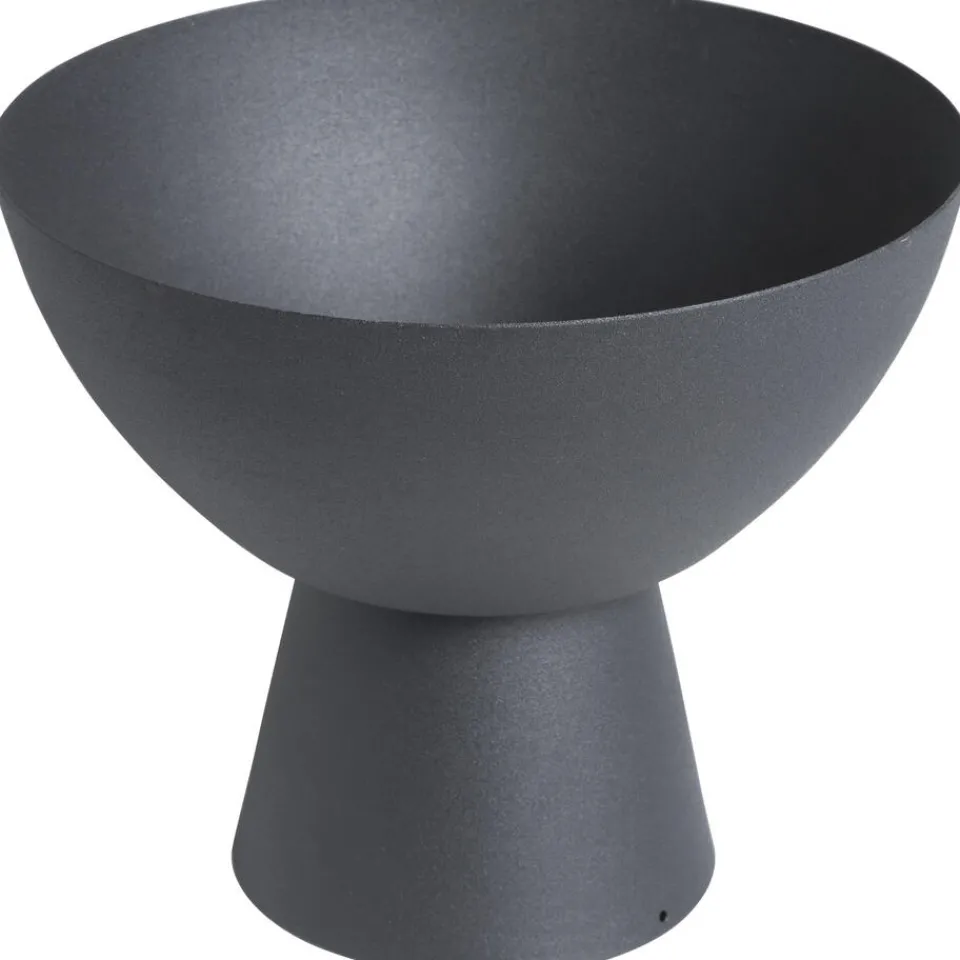 Kwantum Schaal Op Voet Esthetic Metaal Zwart ø 20 Cm