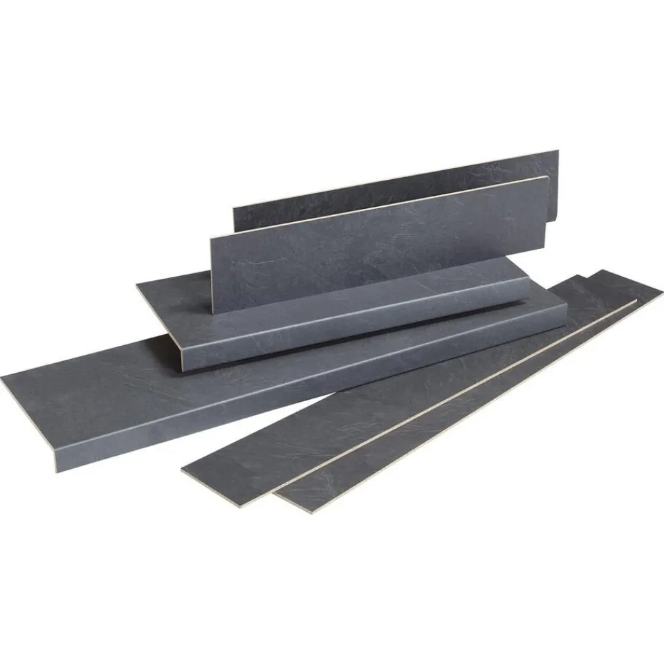 Kwantum Stootbord Concrete Antraciet 2st - 90cm