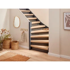 Kwantum Stootbord Concrete Antraciet 2st - 90cm