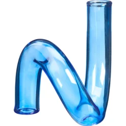 Kwantum Vaas Tube Blauw 13x15x15 Cm