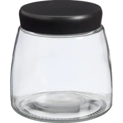 Kwantum Voorraadpot Glas Zwart - 12,5 Cm 13 Cm